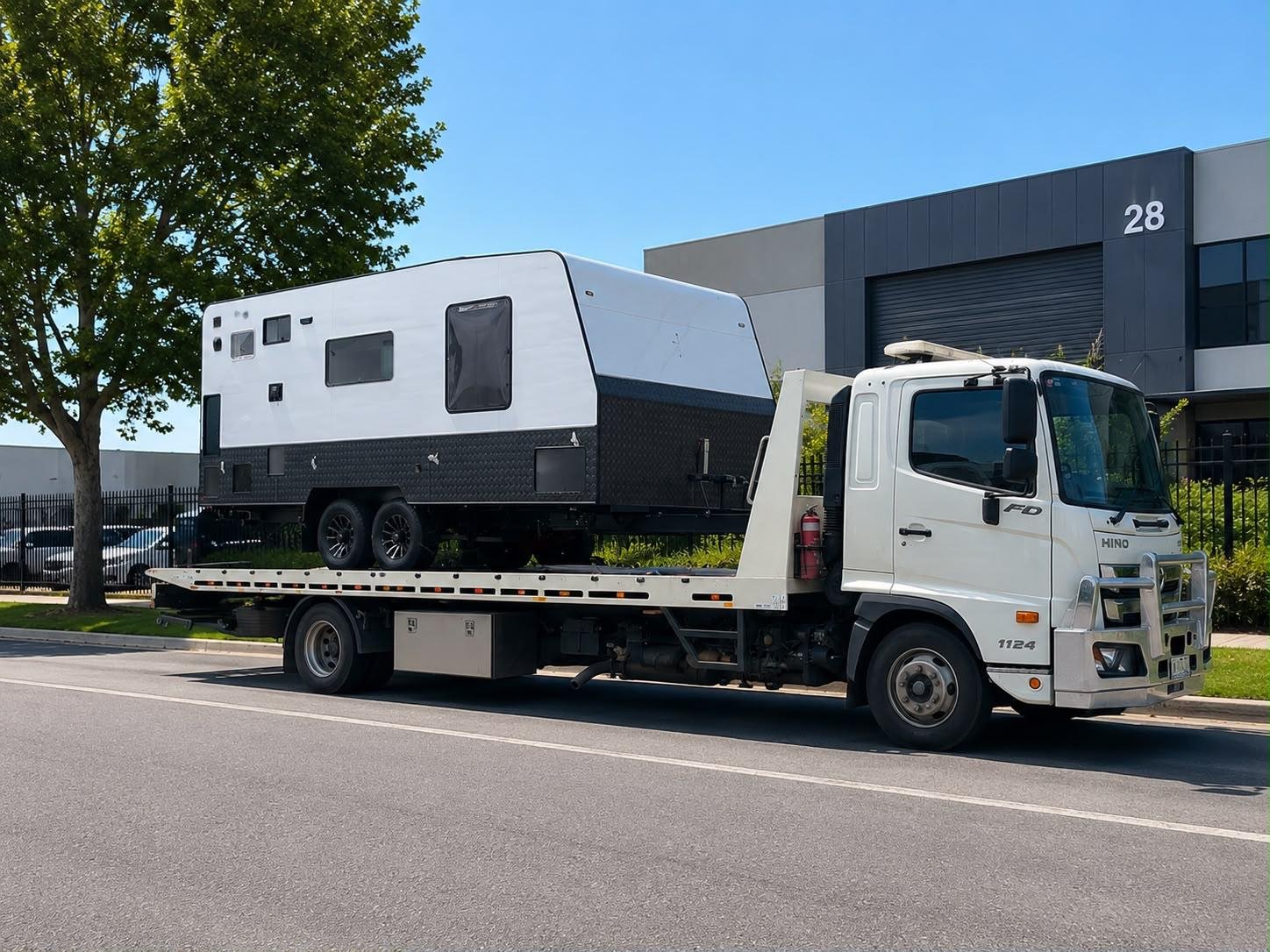Caravan and motorhome transport