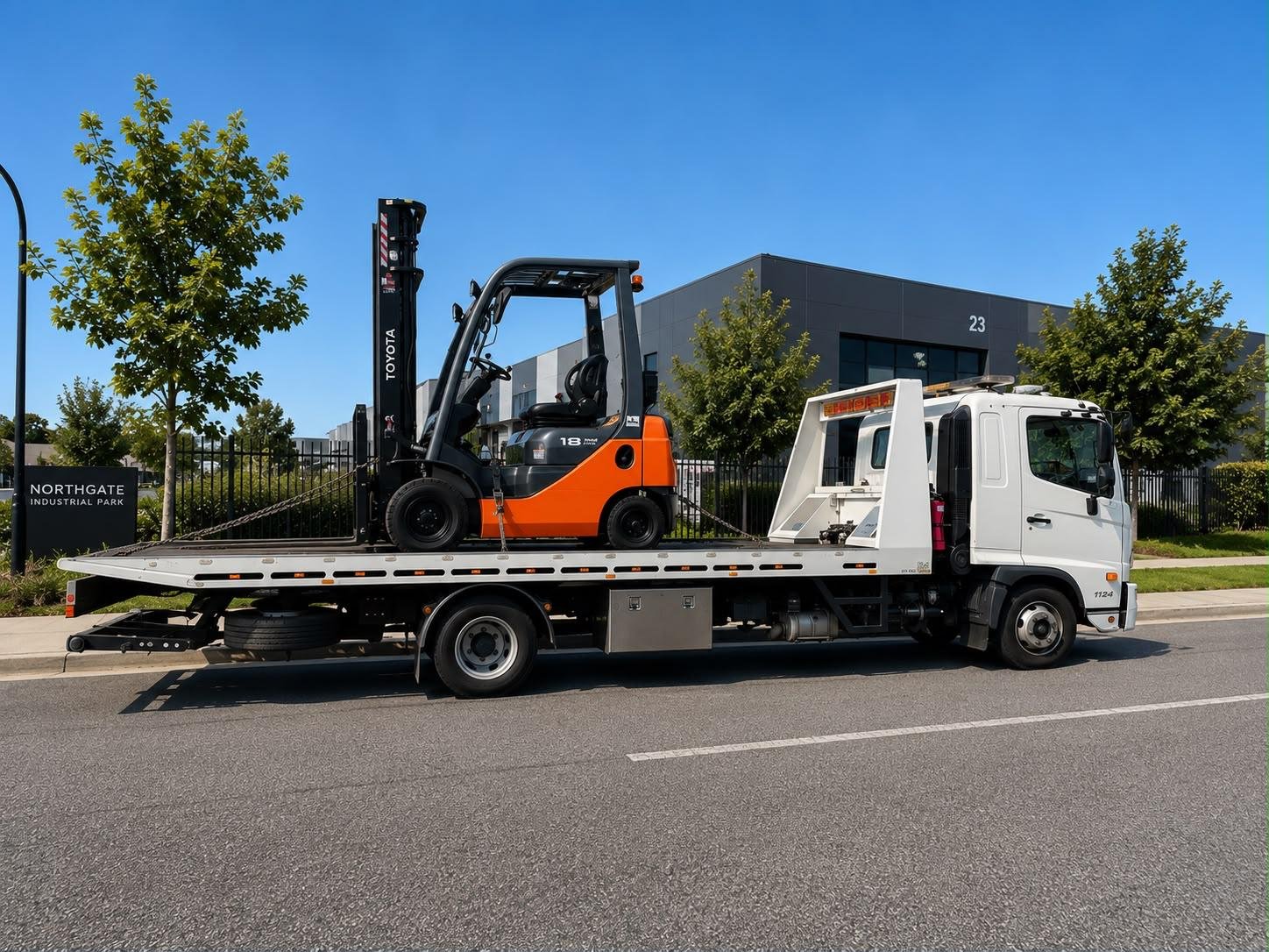 Forklift and machinery transport